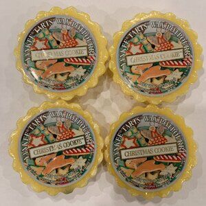 Yankee Candle Wax Tarts CHRISTMAS COOKIE Rare and Retired Label x 4